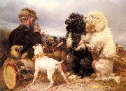 Richard ansdell,R.A. The Lucky Dogs Spain oil painting artist